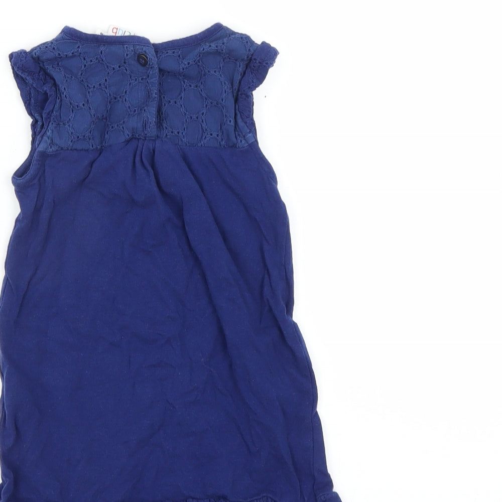 Mini Club Baby Blue T-Shirt Dress Size 9-12 Months