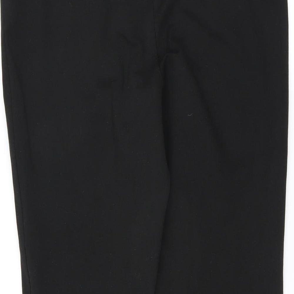 H&M Womens Black Trousers Size L L27 in - zip detail