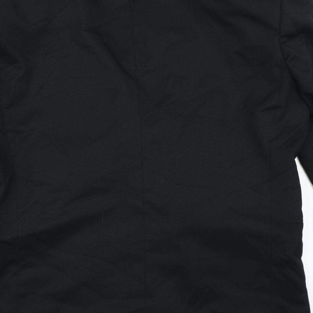Sequel Mens Black Jacket Blazer Size 40