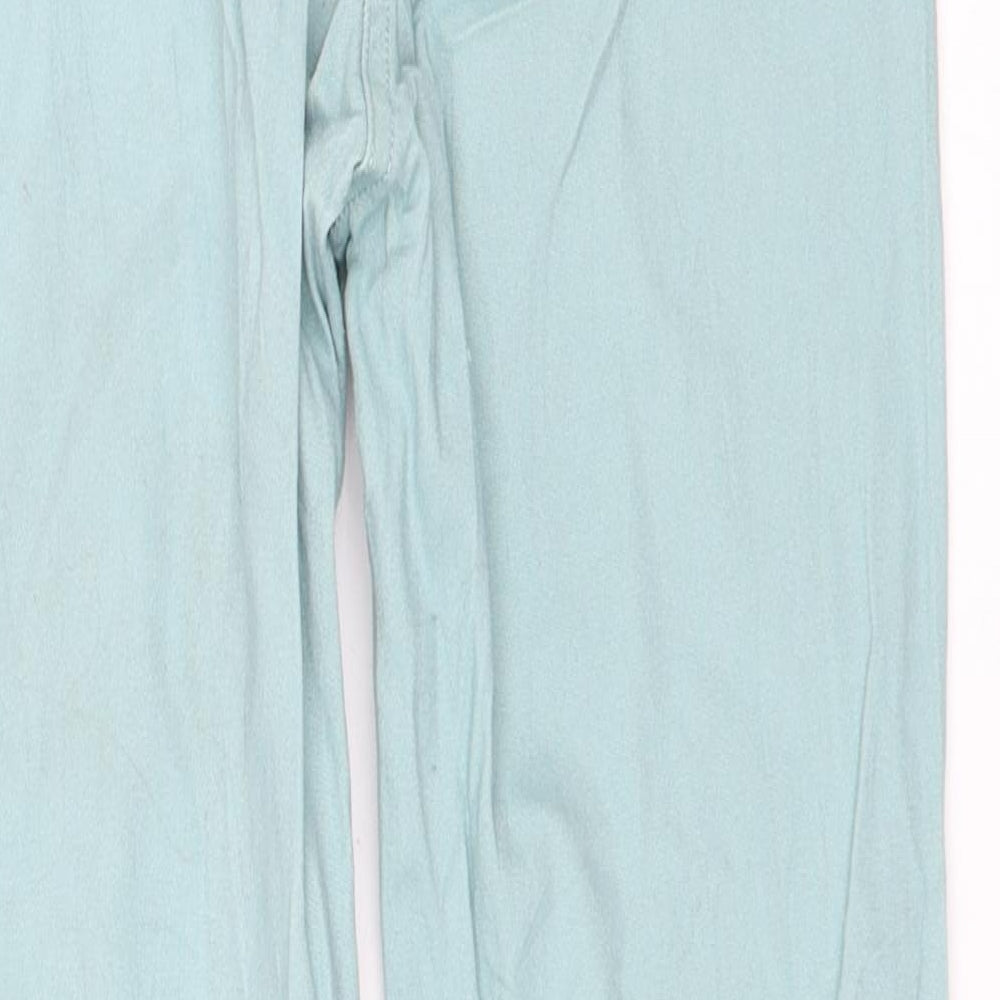 H&M Womens Green Skinny Jeans Size 34 L25 in
