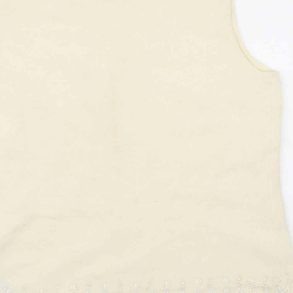 Marks and Spencer Womens Ivory Pullover Jumper Size 16