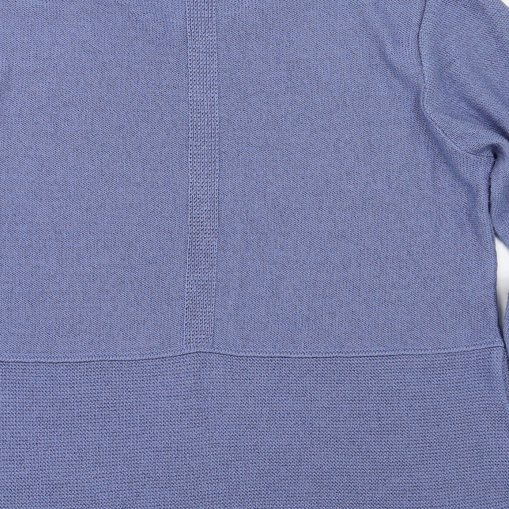 mitzy Womens Blue Pullover Jumper Size L
