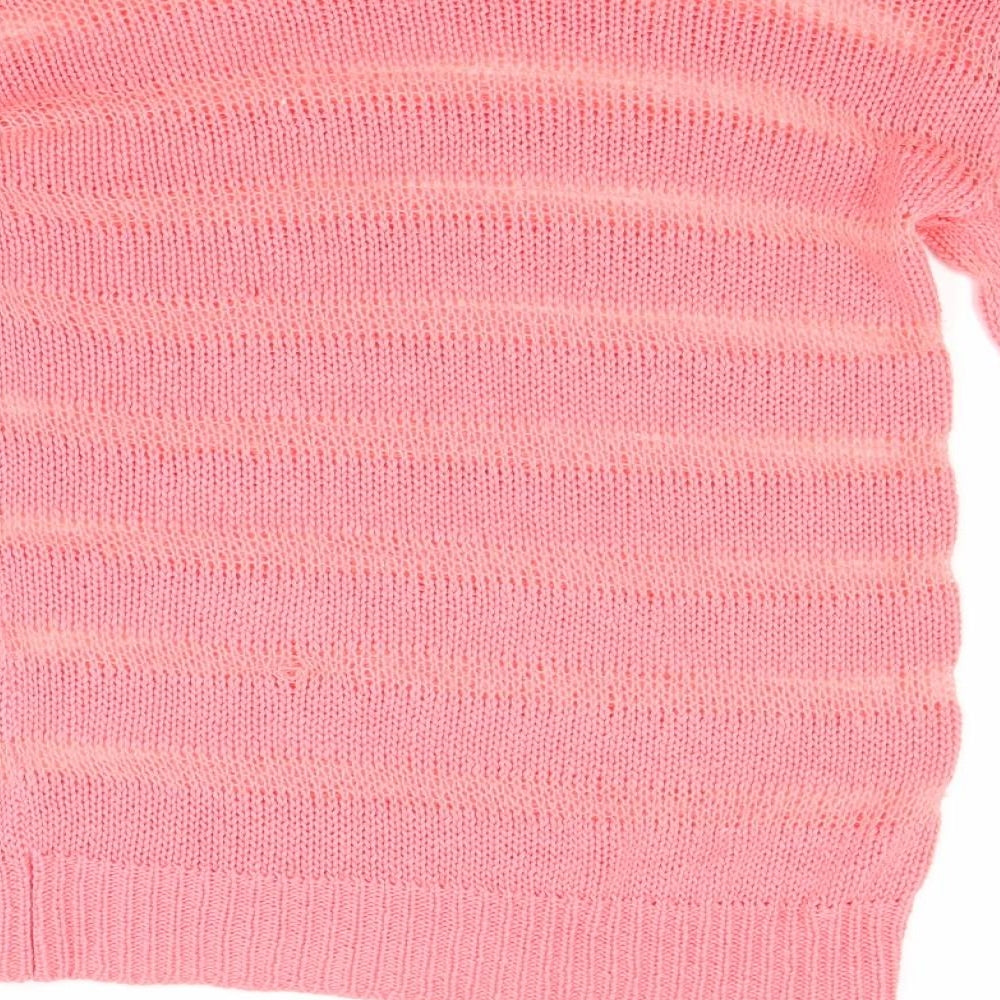 Preworn Womens Pink Pullover Jumper Size S