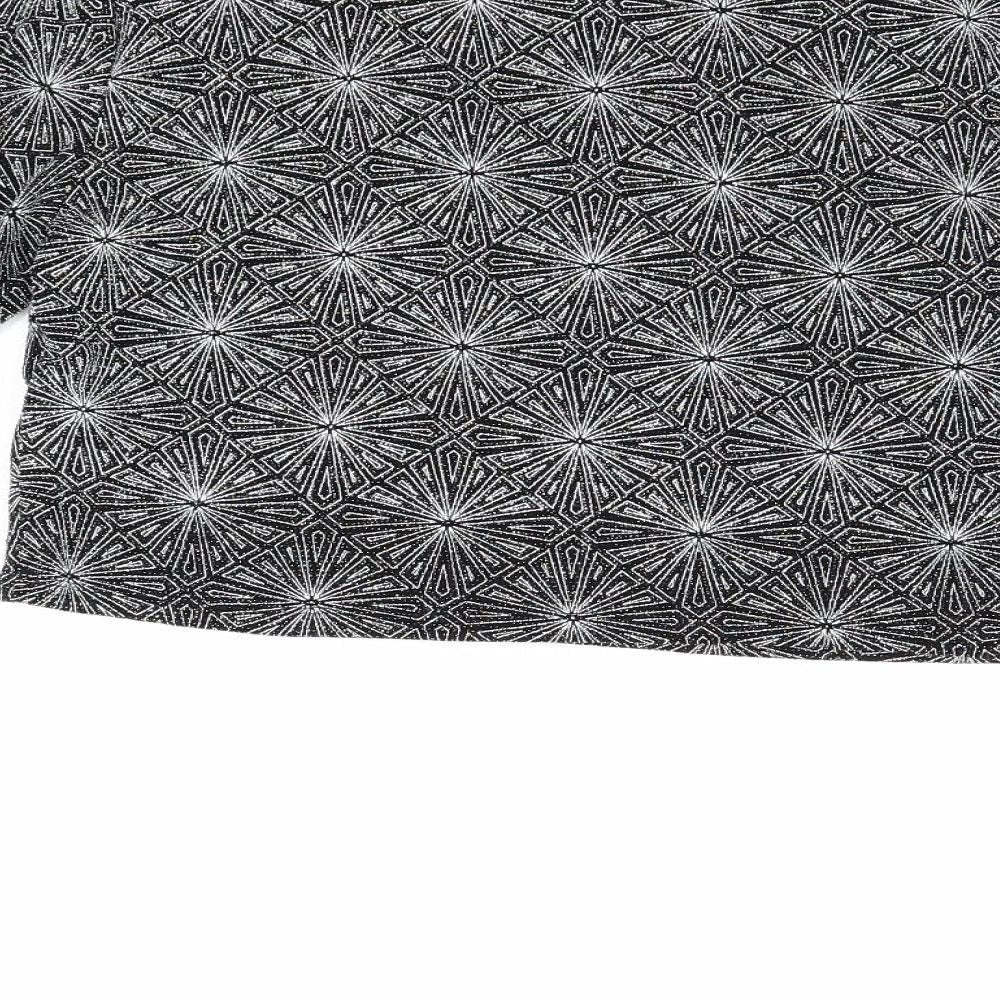 Divided Womens Silver Basic Blouse Size L