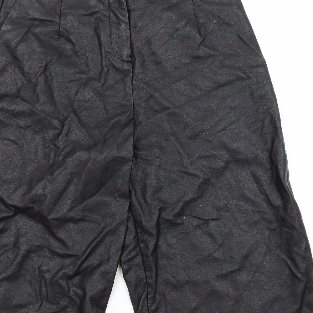 Topshop Womens Black Utility Shorts Size 8