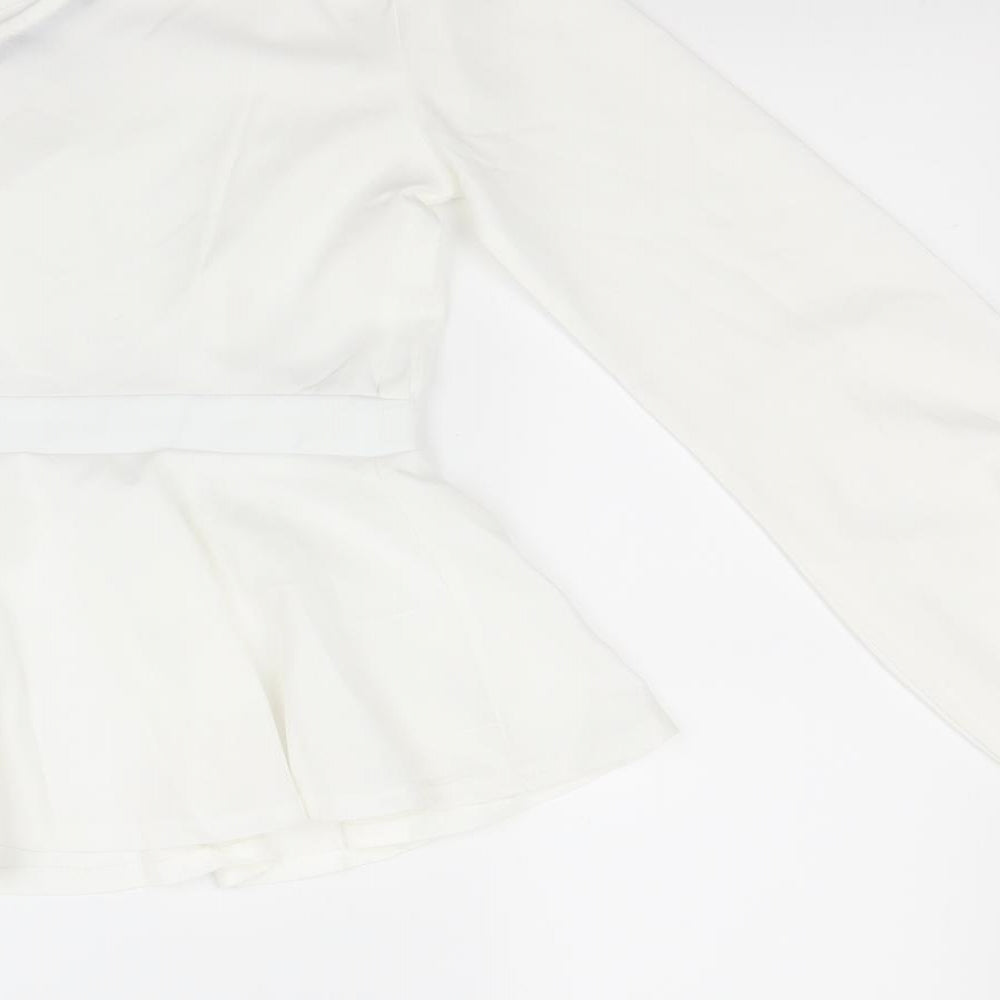 Look of the day Womens White Tunic Blouse Size 6