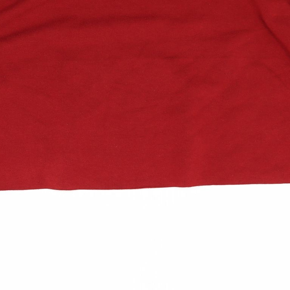 Primark Womens Red Pullover Sweatshirt Size M