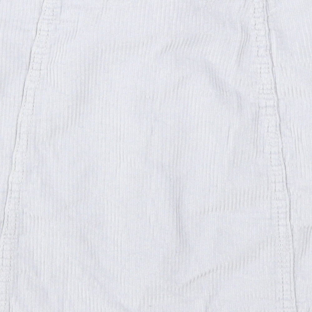 Denim Co Womens Purple Corduroy A-Line Skirt Size 10
