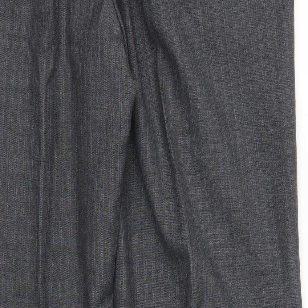George Womens Grey Striped Trousers Size 38 L31 in