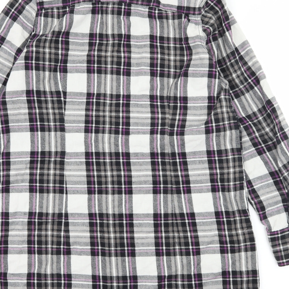 La Senza Womens Black Check Basic Blouse Size S