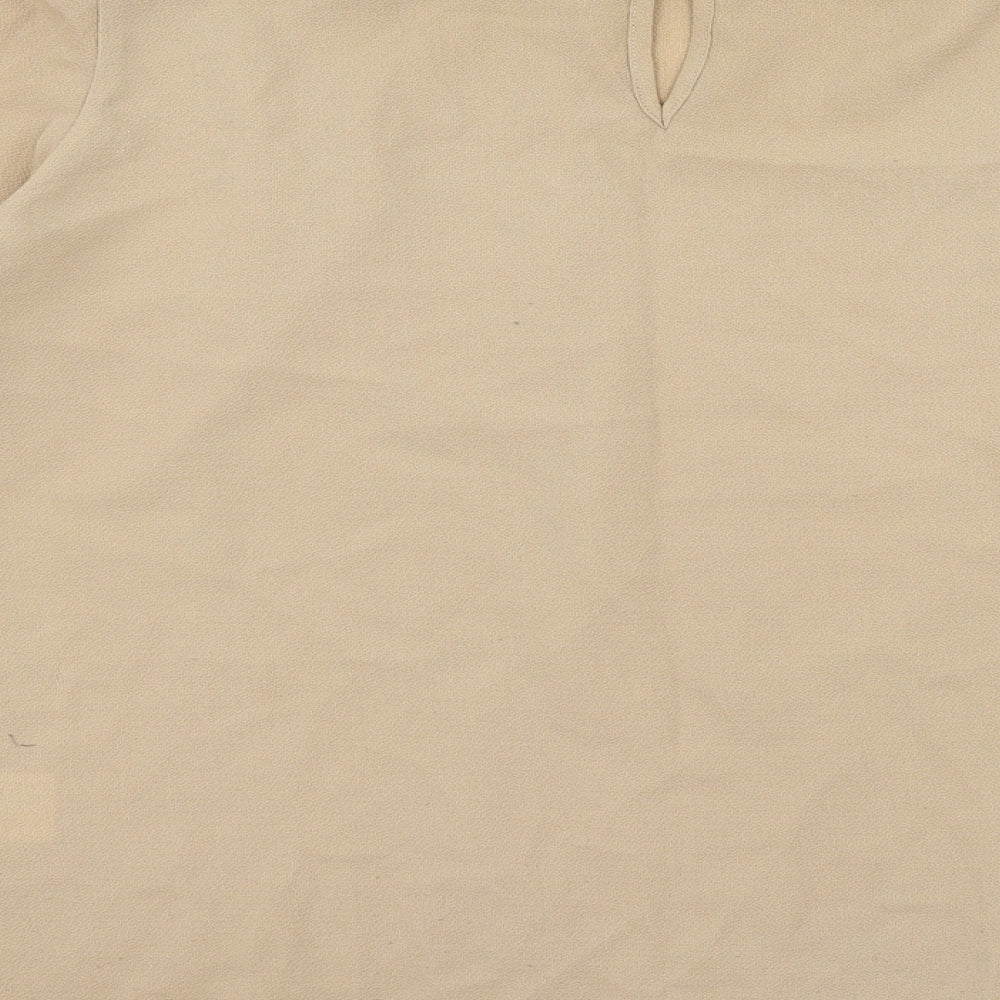 Izabel London Womens Brown Basic Blouse Size 10