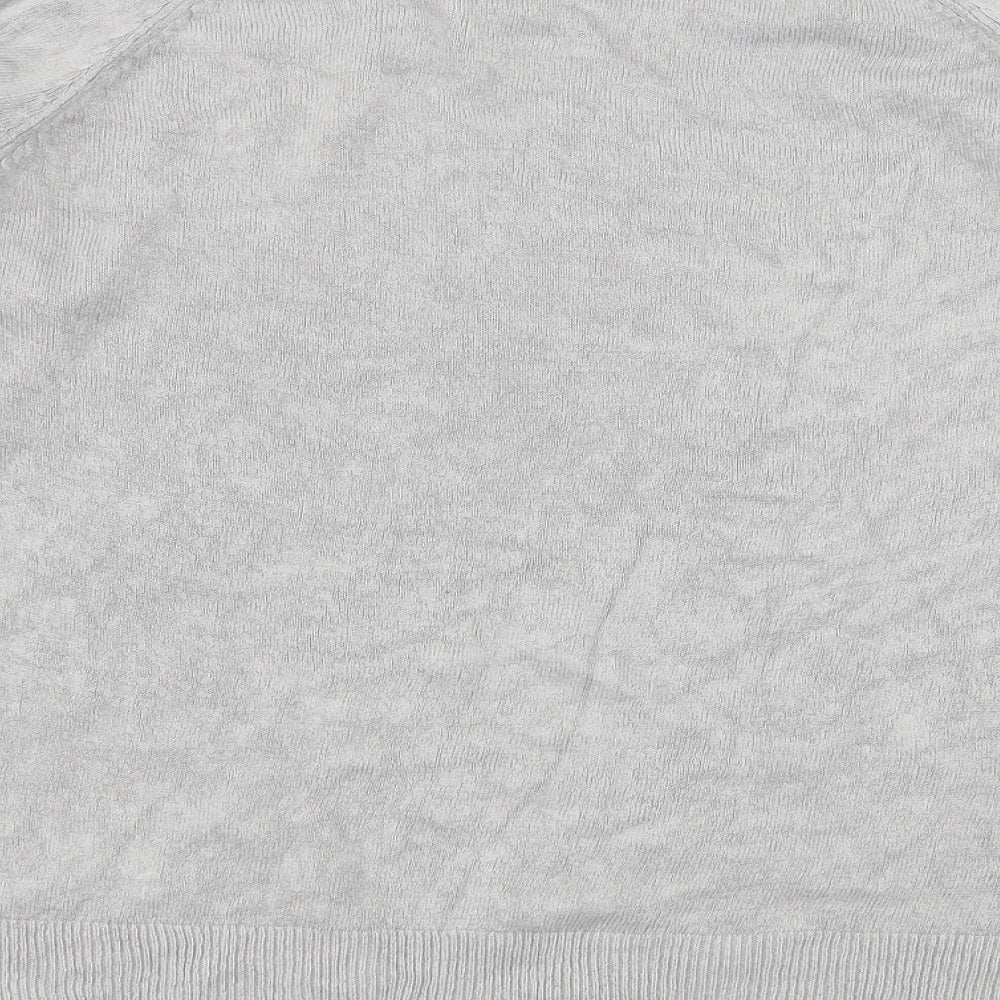 Ellie Louise Womens Grey Knit Pullover Jumper Size L