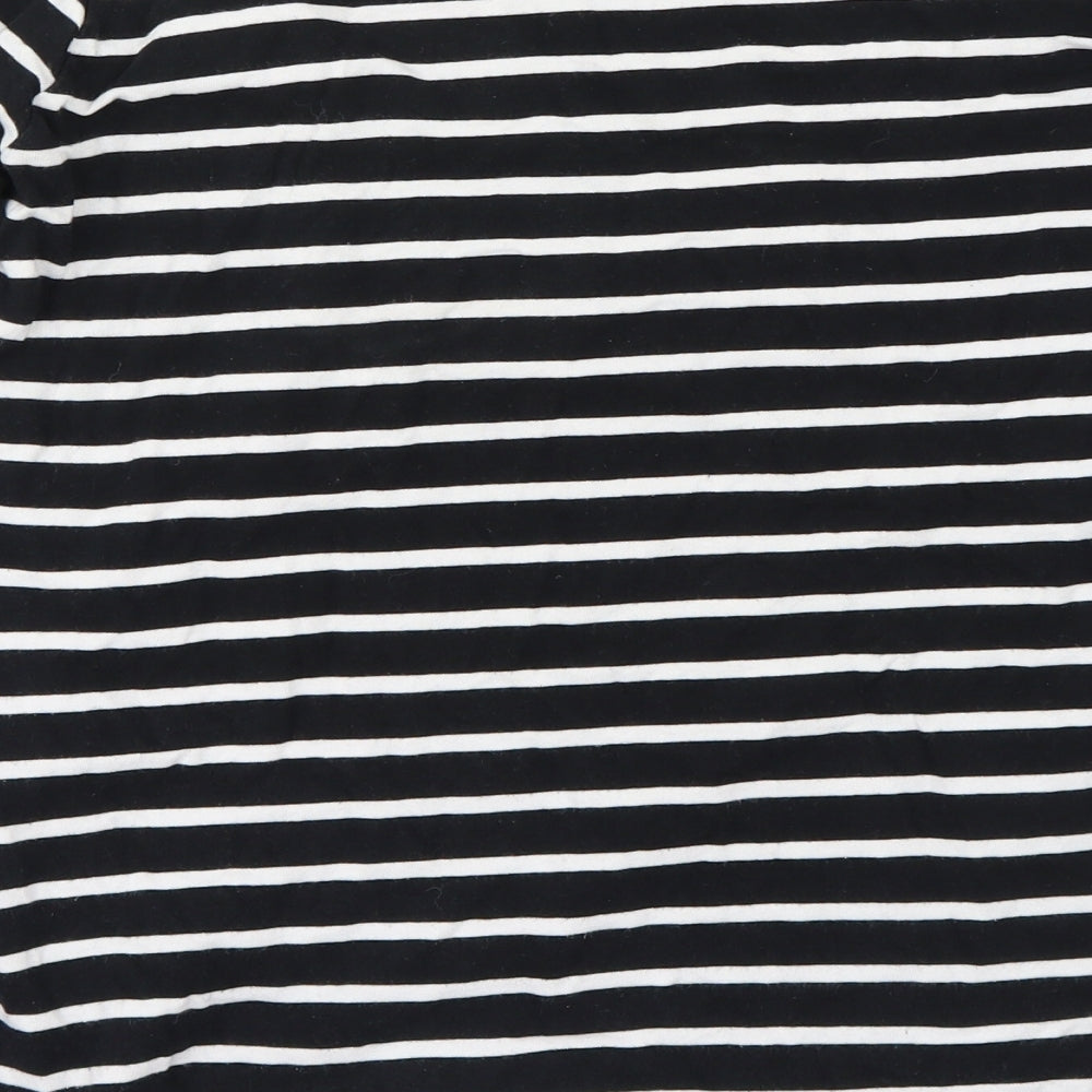 H&M Womens Black Striped Pullover Jumper Size M