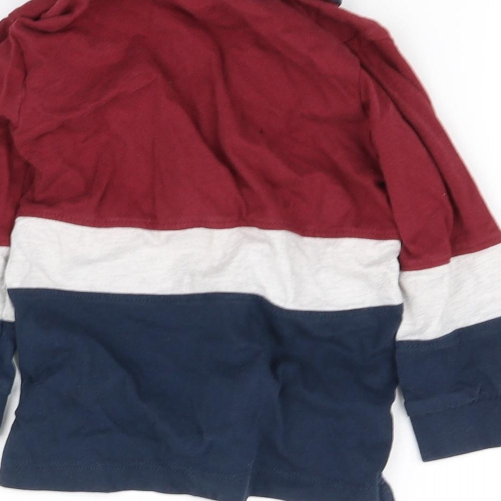 pre worn Red Striped Jersey Blouse Size 18-24 Months