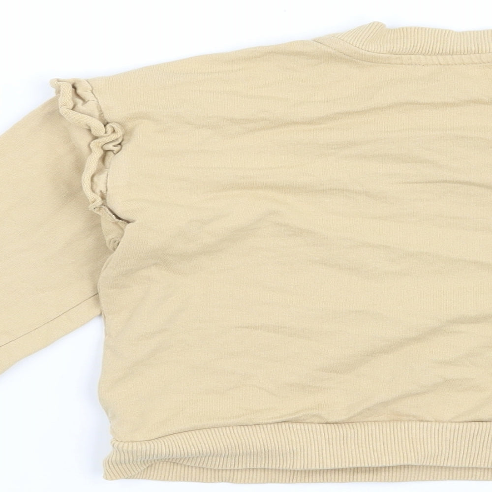 George Girls Beige Pullover Sweatshirt Size 7-8 Years - Me = Happy