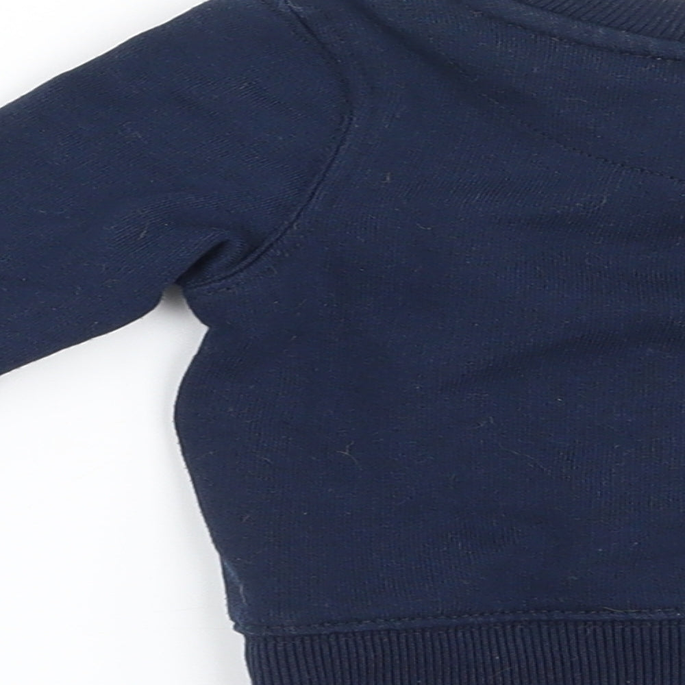 Rebel Boys Blue Pullover Jumper Size 9-12 Months - Brooklyn