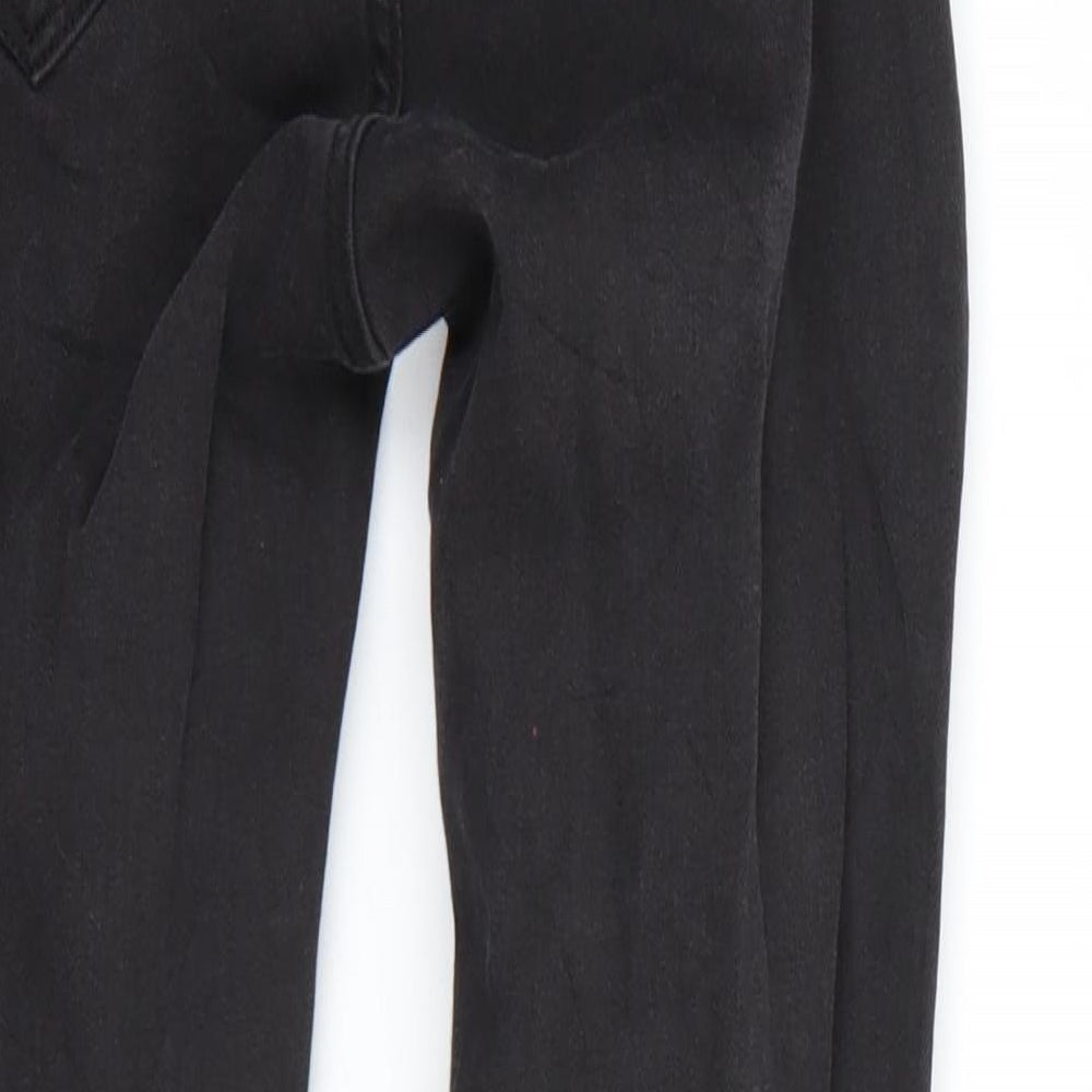 Preworn Womens Black Straight Jeans Size 8 L28 in