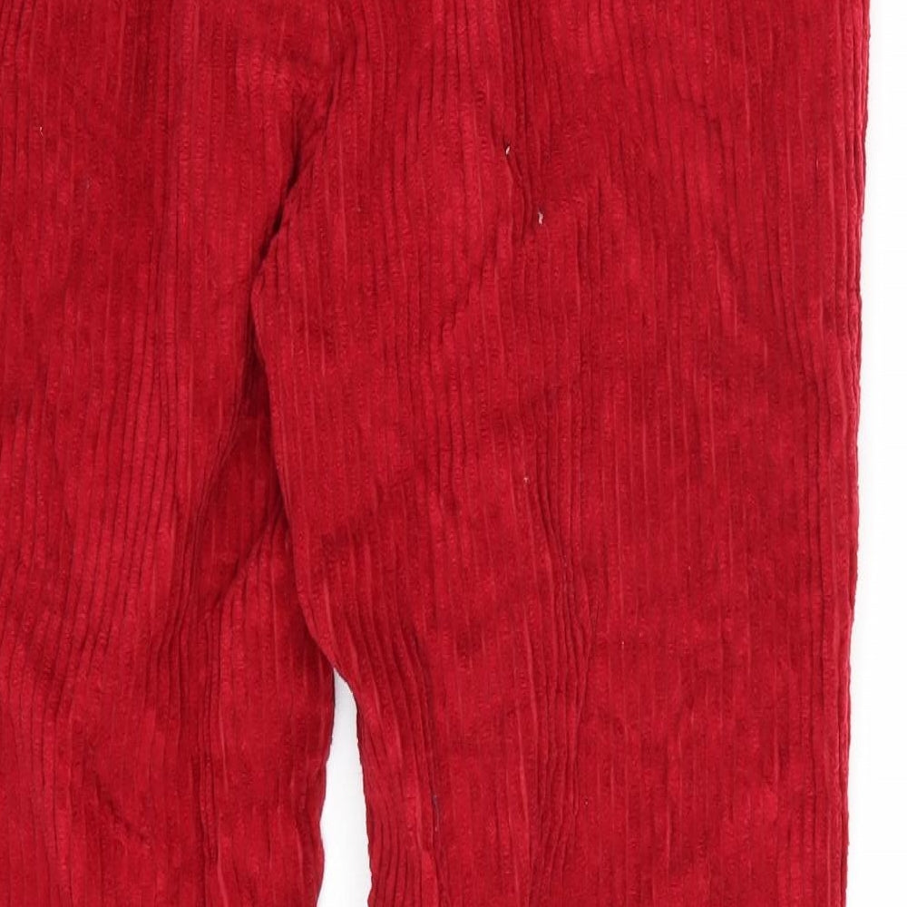 Sheen Womens Red Straight Jeans Size S L30 in