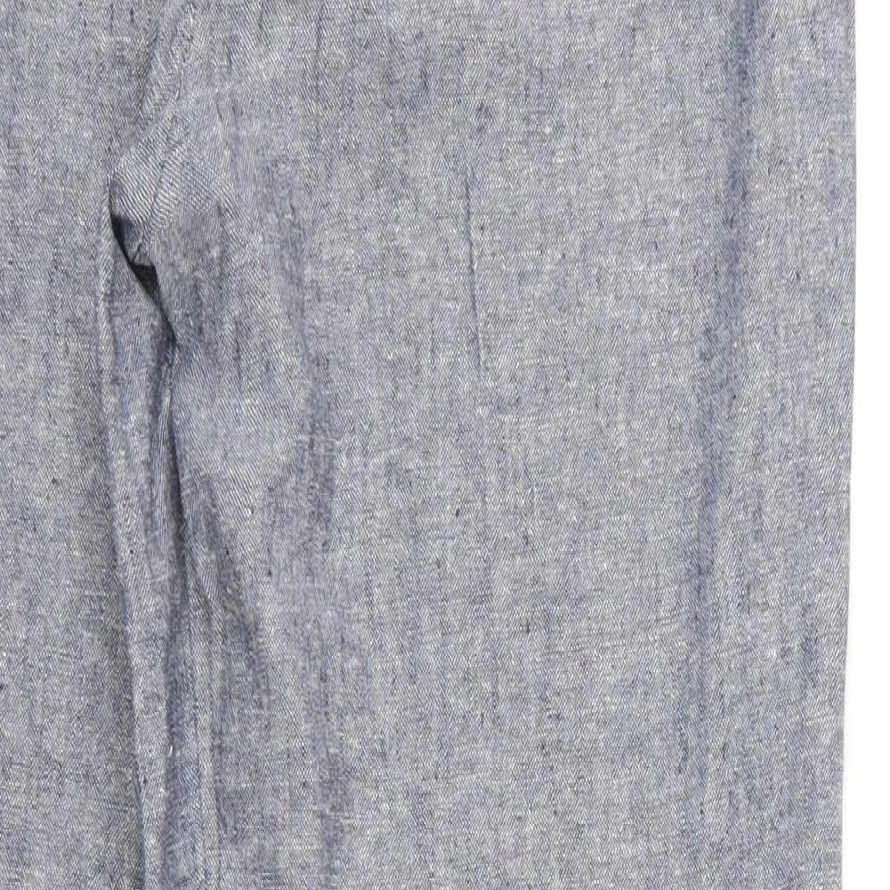 Damart Womens Blue Trousers Size 14 L29 in