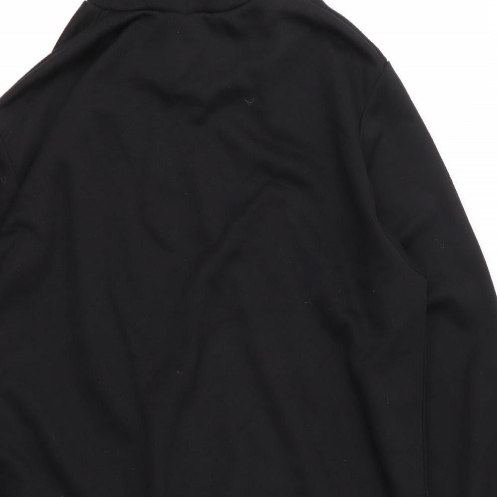 Look of the Day Womens Black Pullover Hoodie Size 14
