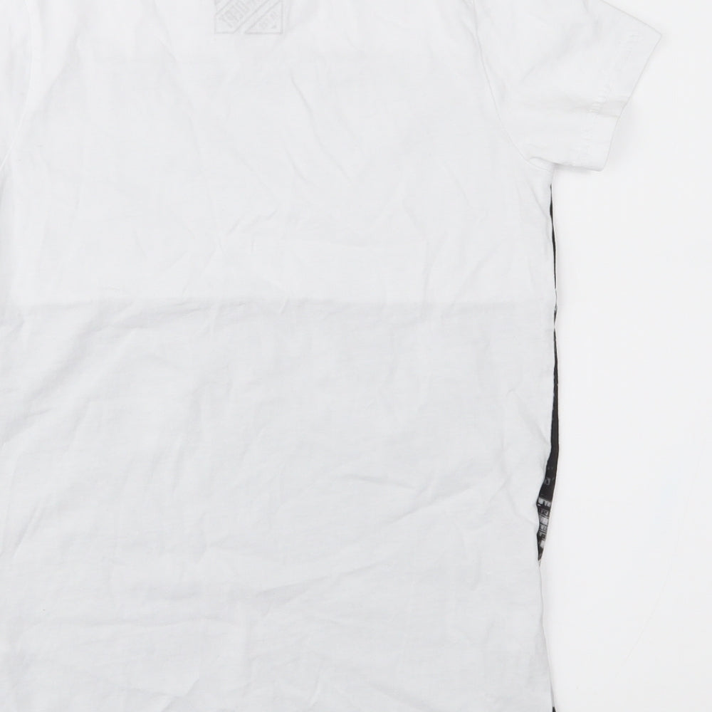 Matalan Boys White Jersey Basic T-Shirt Size 10 Years
