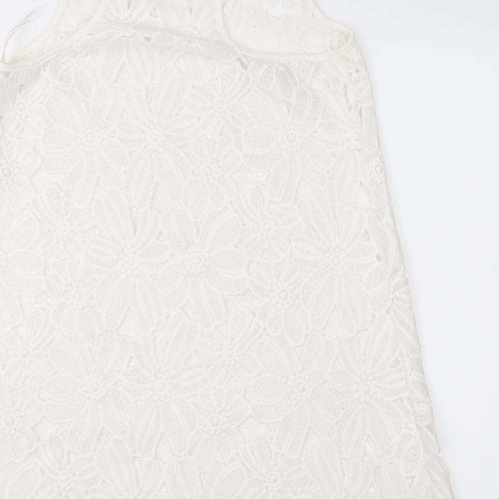 Atmosphere Womens Ivory Lace Shift Size M