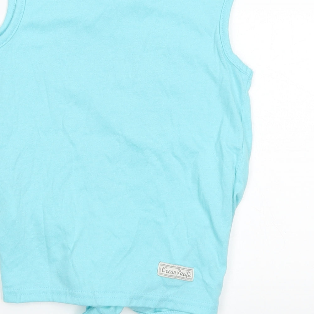 Ocean Pacific Girls Blue Basic Tank Size 7-8 Years - ocean