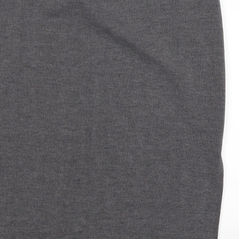 Preworn Womens Grey A-Line Skirt Size 29 in