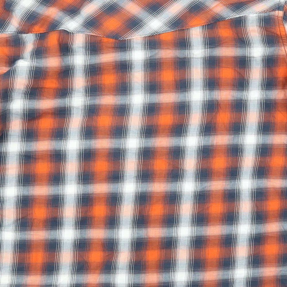 Logg Mens Multicoloured Check Button-Up Size L