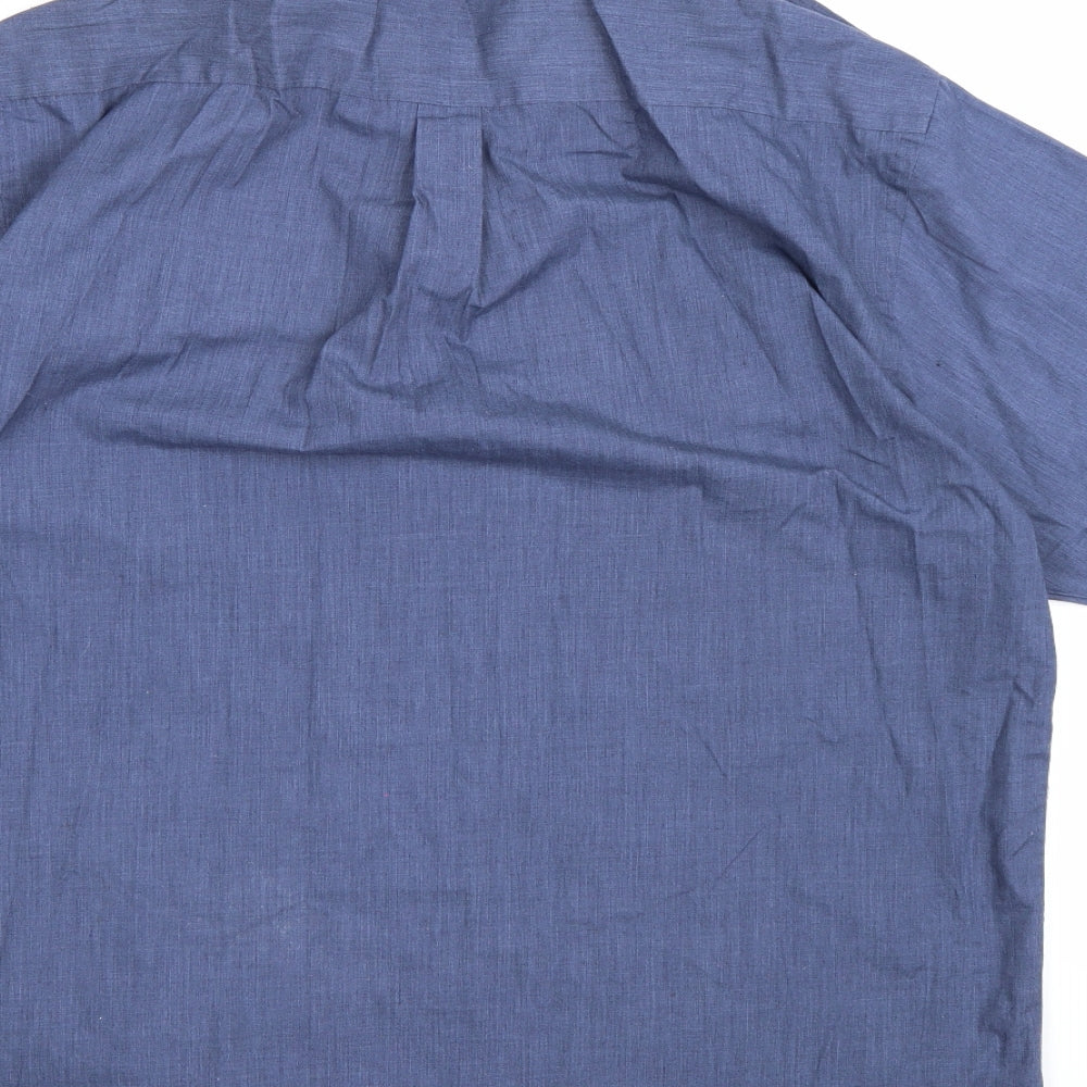 Easy Mens Blue Button-Up Size L
