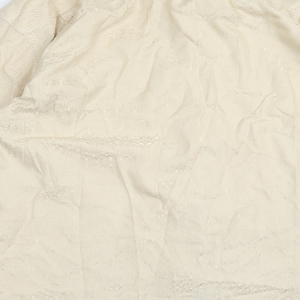 Joseph & Feiss Mens Beige Button-Up Size 17