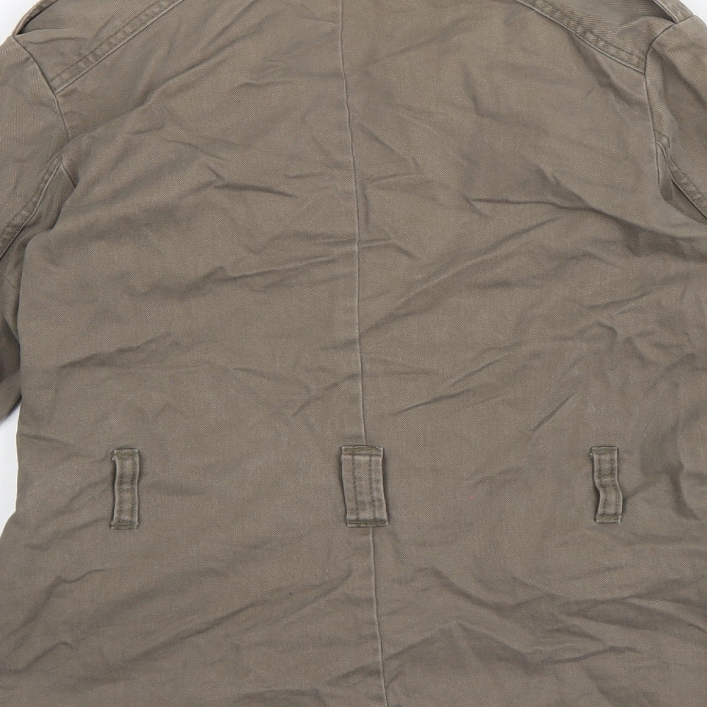 Dorothy Perkins Womens Green Denim Jacket Size 8