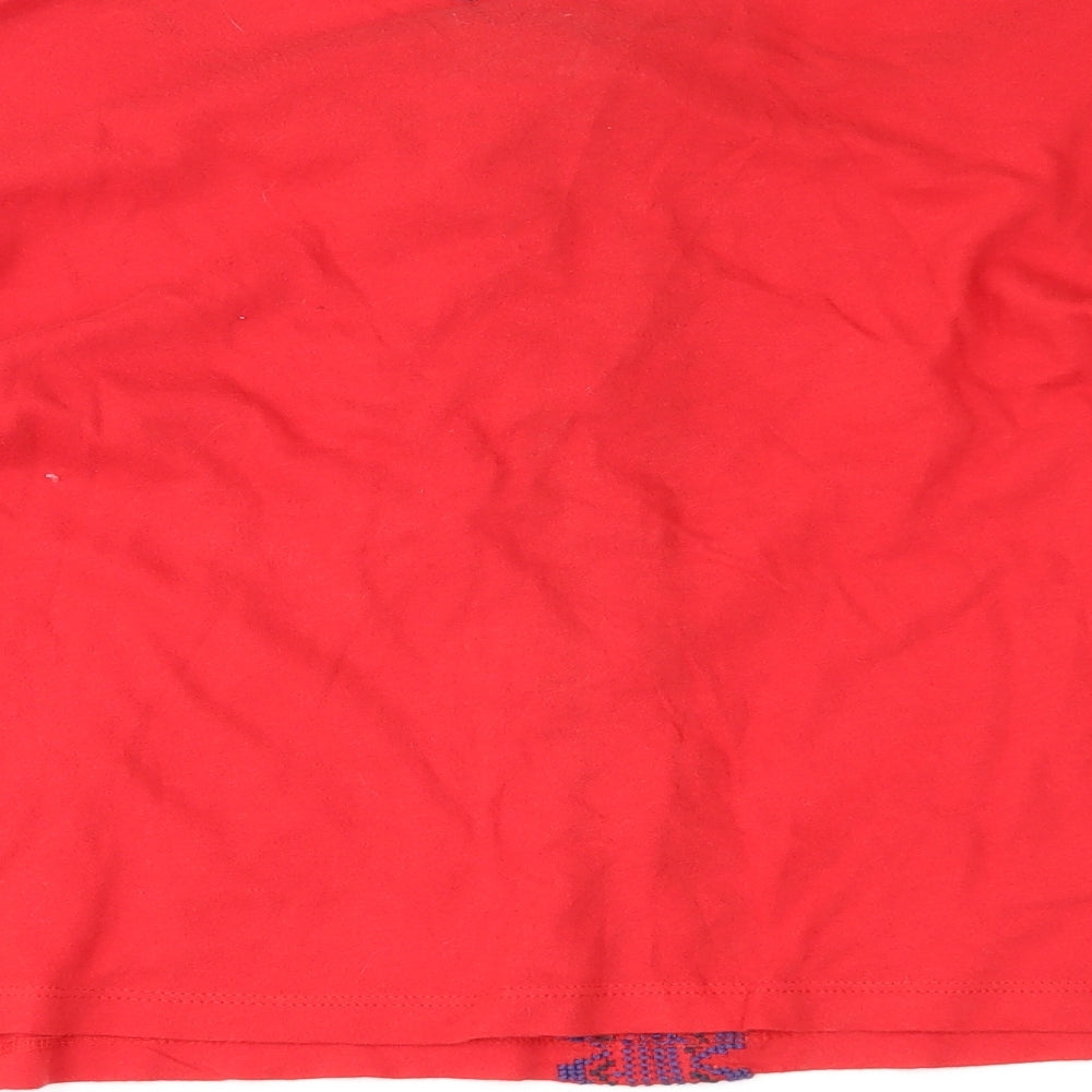 Topshop Womens Red Basic Blouse Size 8