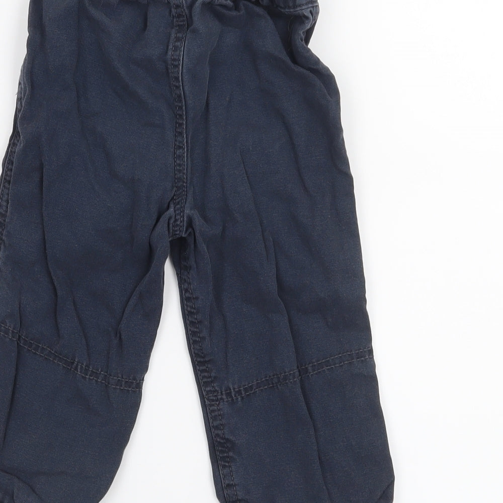 George Boys Blue Cropped Trousers Size 9-12 Months
