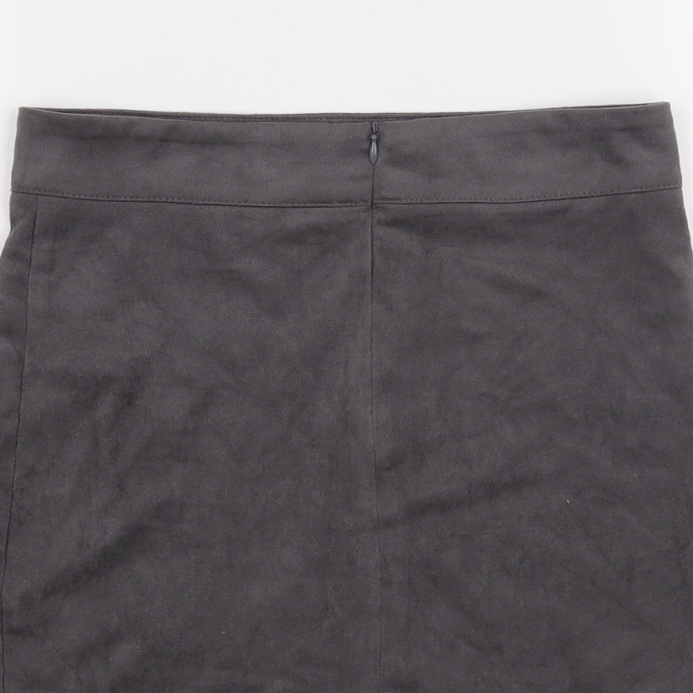 New Look Girls Grey A-Line Skirt Size 9 Years