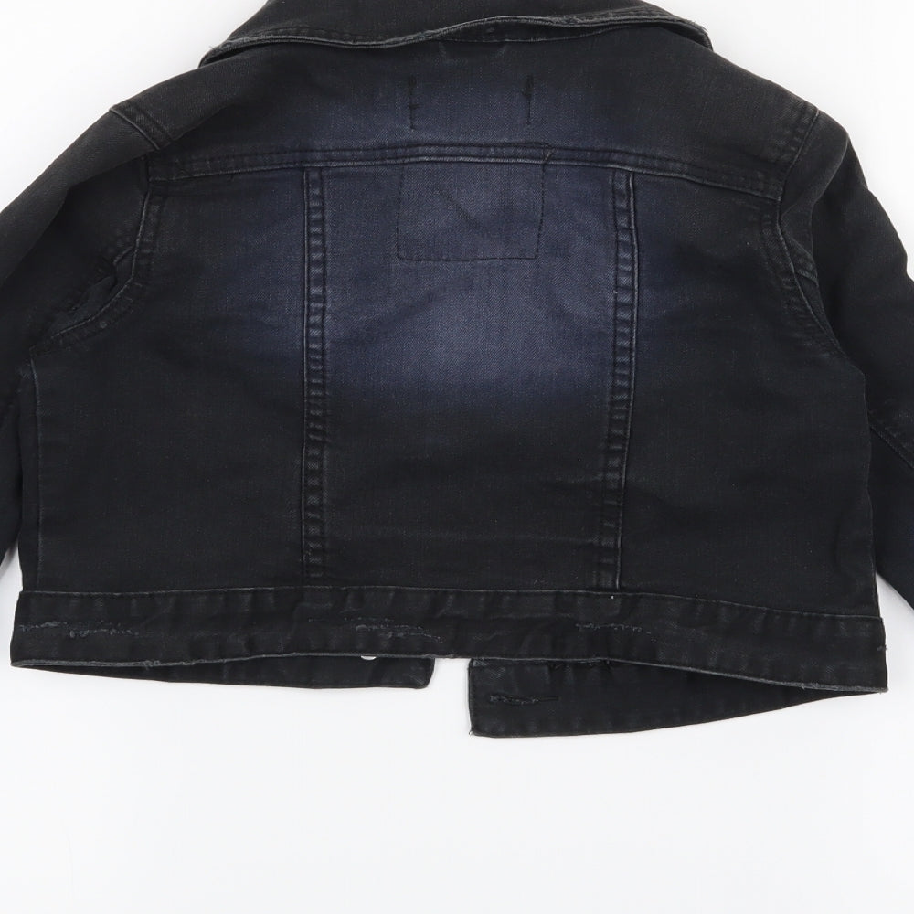 H&M Girls Black Jacket Size 11 Years
