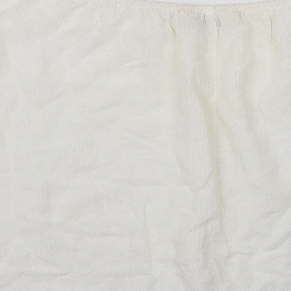 Miss Selfridge Womens White Basic Blouse Size 12