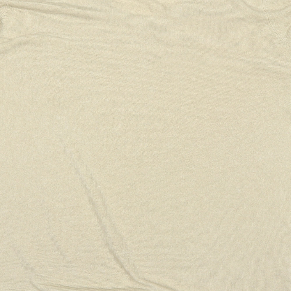 Brand and care label for TRUE women’s beige jumper, size UK 22