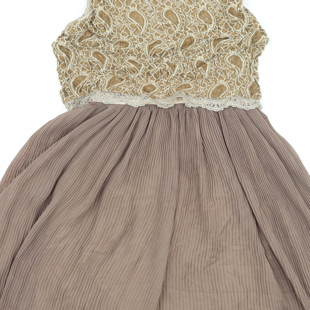 New York Laundry Womens Brown A-Line Size S