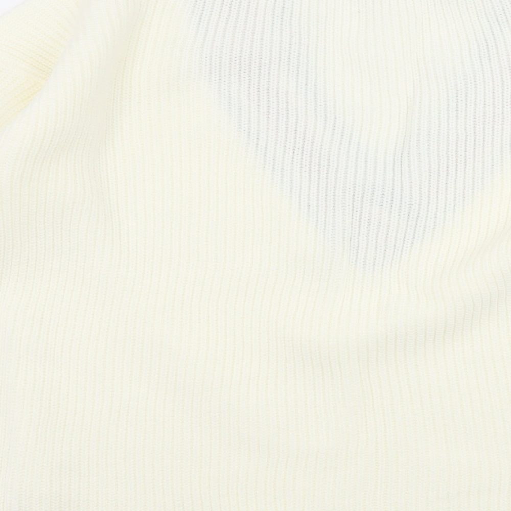 PRETTYLITTLETHING Womens White Pullover Jumper Size S