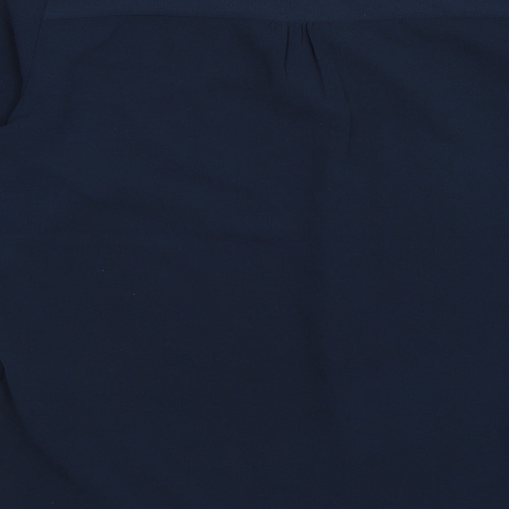VERO MODA Womens Blue Basic Blouse Size S