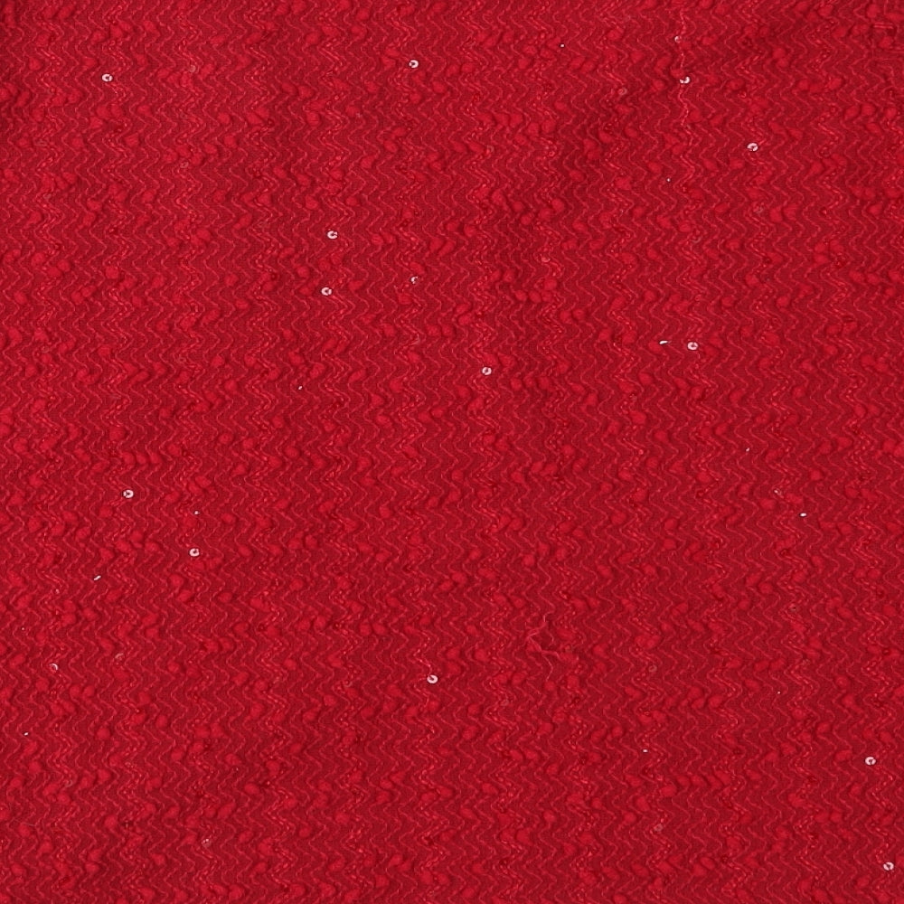 Dorothy Perkins Womens Red Knit Pullover Jumper Size 10