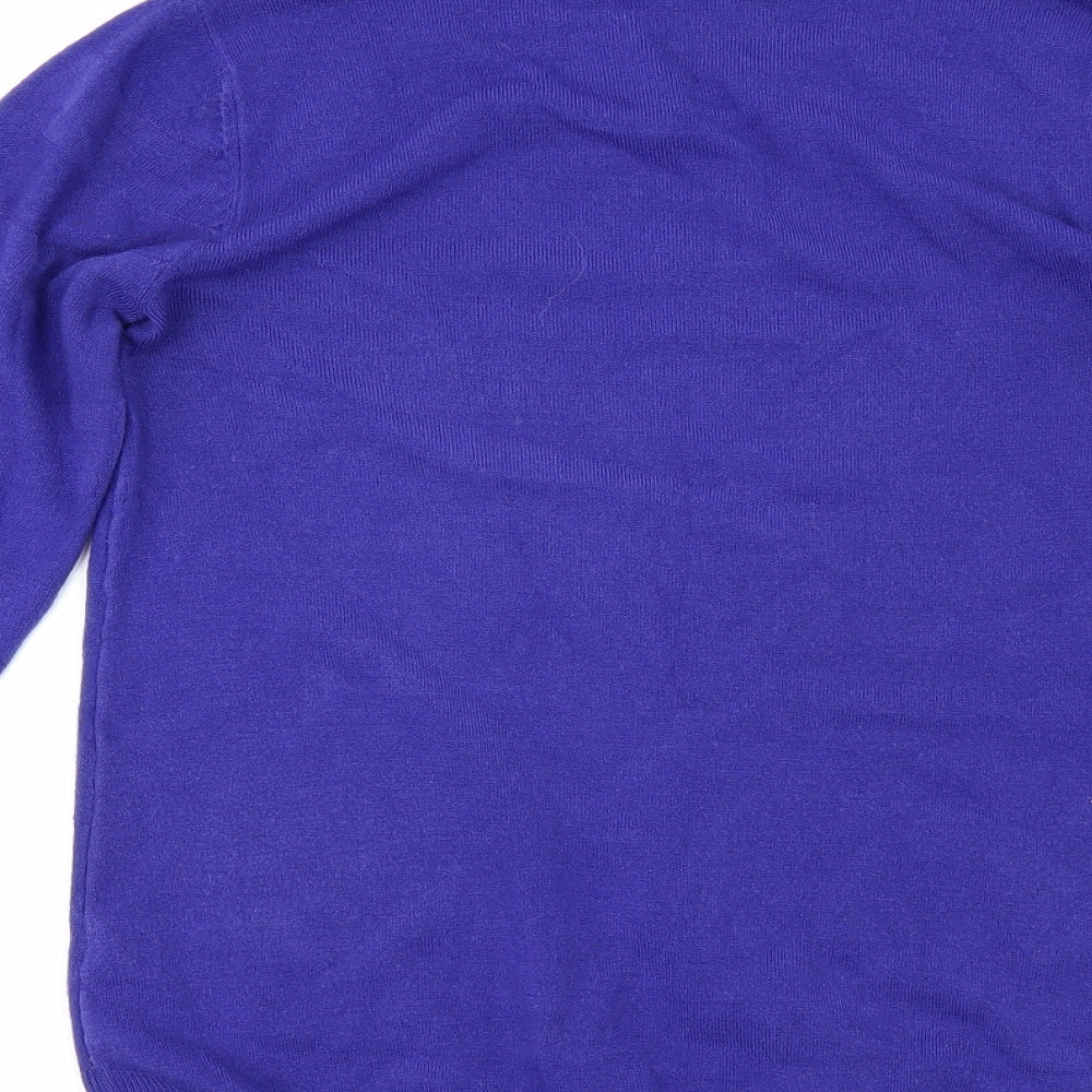 F&F Womens Purple Pullover Jumper Size 12
