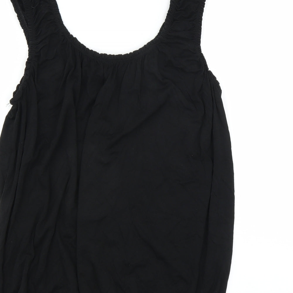 Preworn Womens Black Basic Blouse Size S