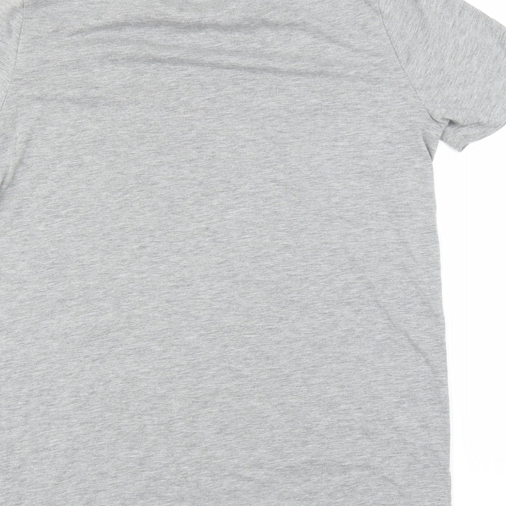boohooMAN Womens Grey Basic T-Shirt Size S