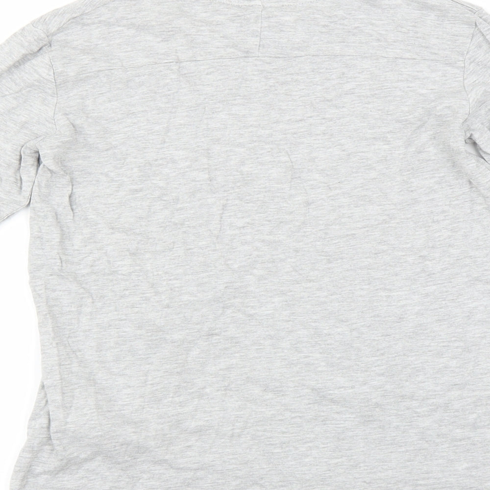 Zara Girls Grey Basic T-Shirt Size 8 Years