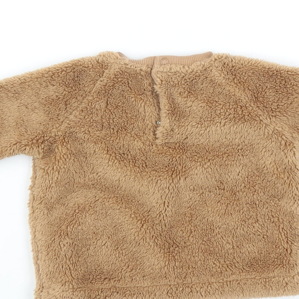 F&F Baby Brown Pullover Jumper Size 3-6 Months - bear