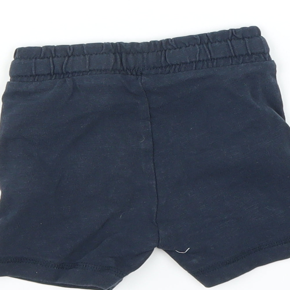 Mothercare Boys Blue Cropped Trousers Size 3-6 Months - SHORTS