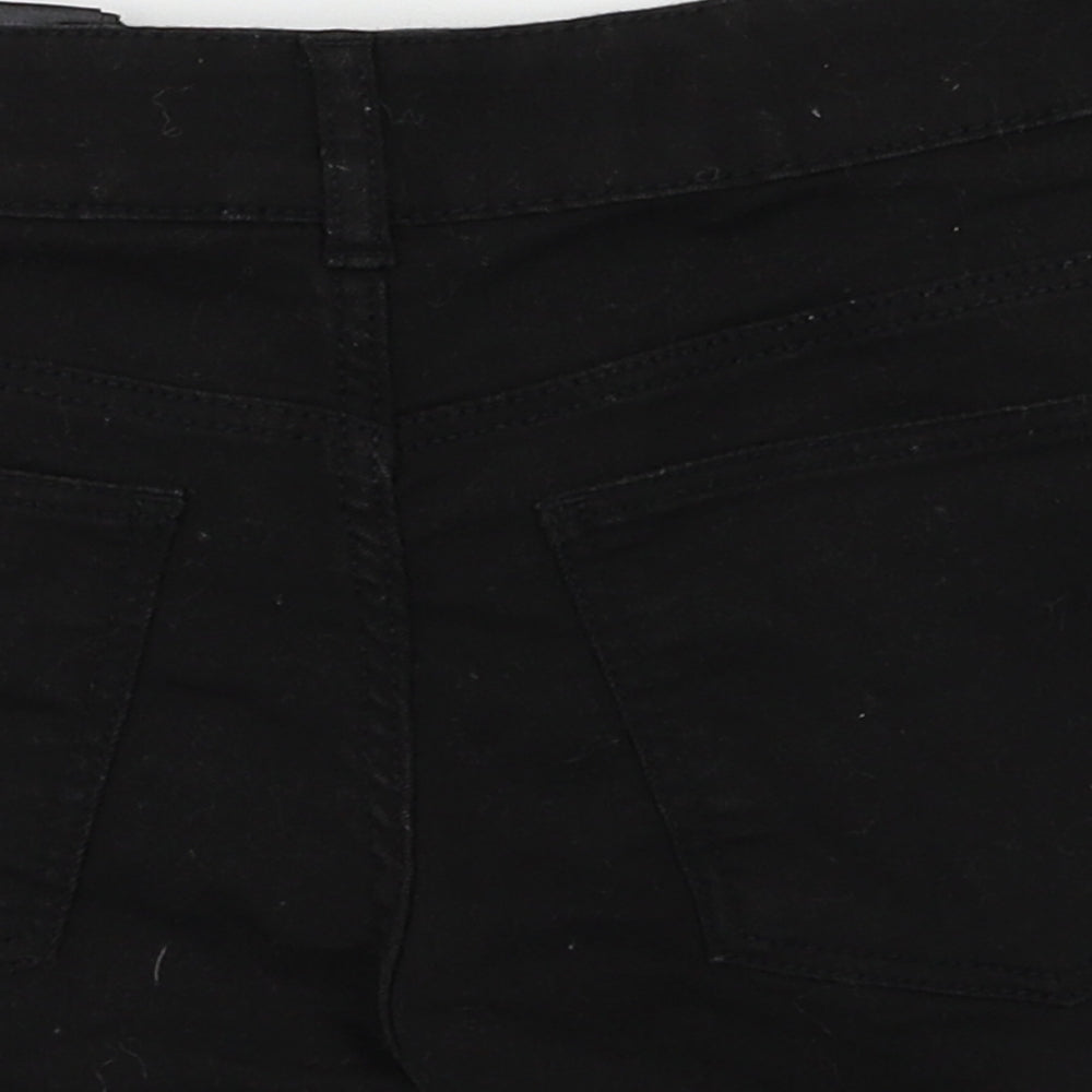 Preworn Womens Black Hot Pants Shorts Size 4