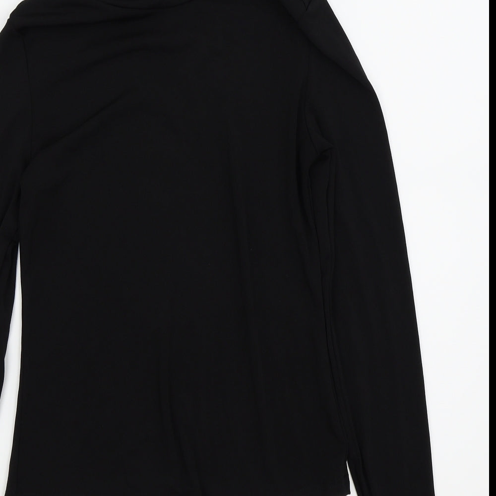 SheIn Womens Black Basic T-Shirt Size M